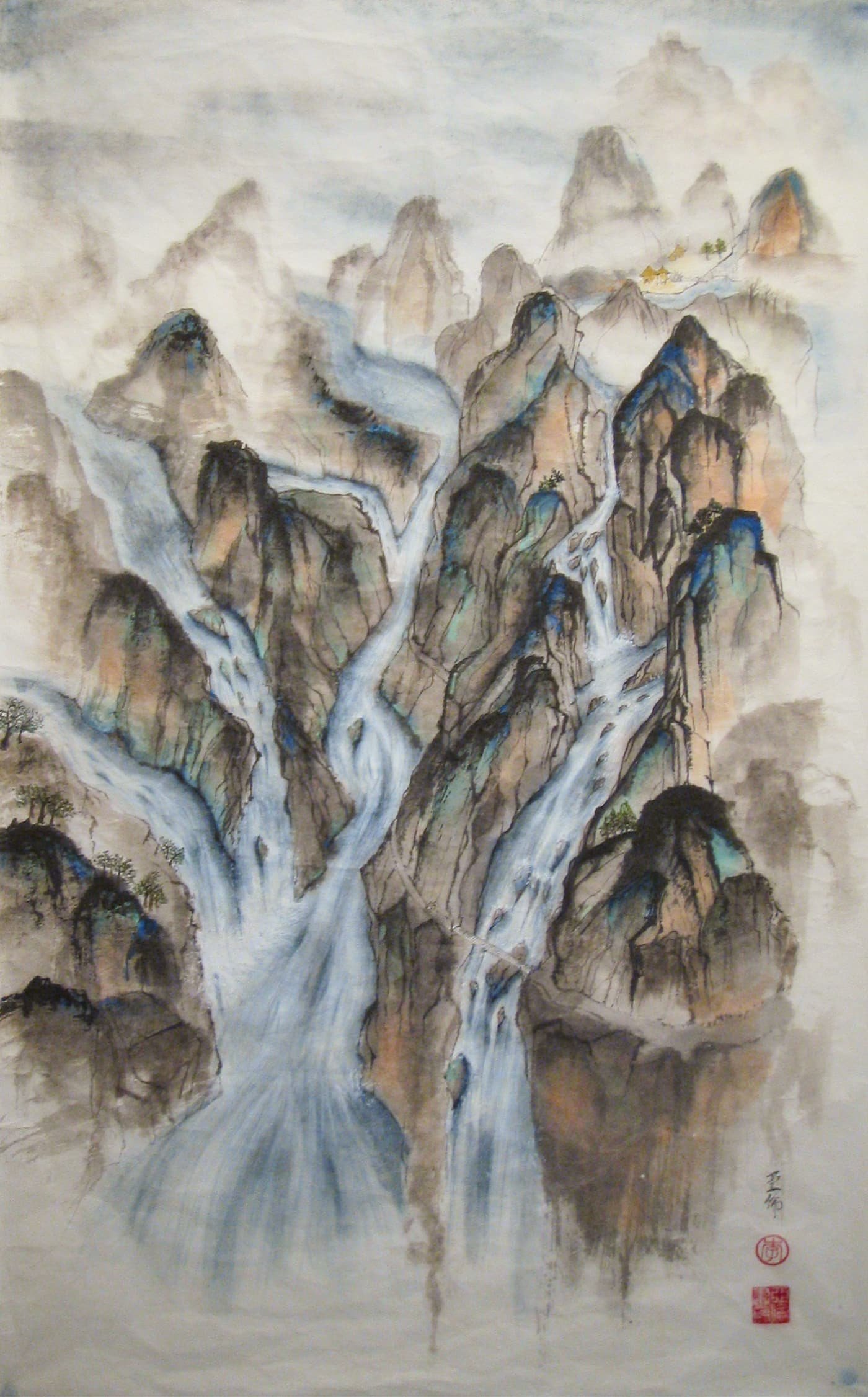 Chinese painting of Mountain Scenery