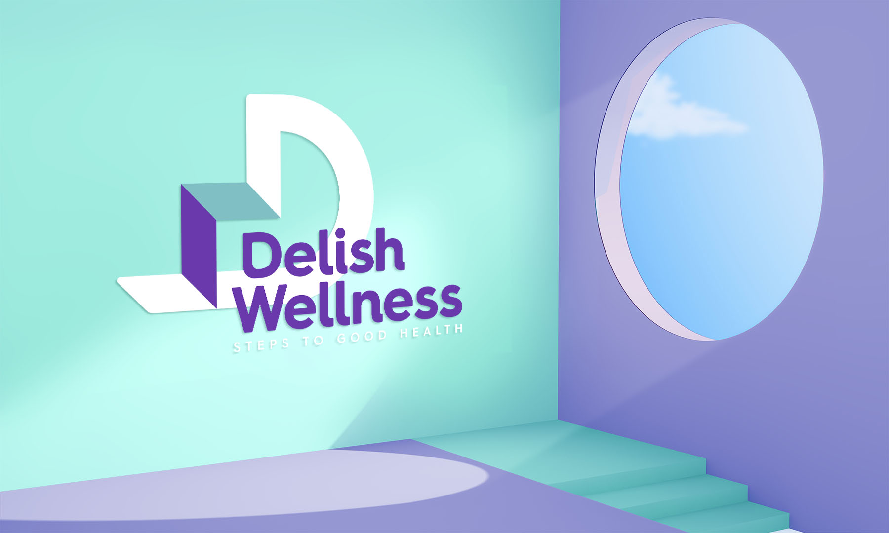 Delish Wellness logo design and brand development